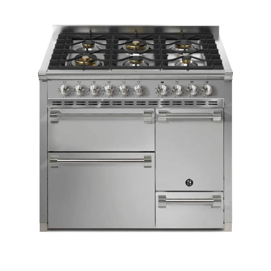 STEEL Cucine Ascot 100/3 - Solid Door - Gas Fuel - Carvers Interiors - Cookers and Bathroom Showroom Wolverhampton