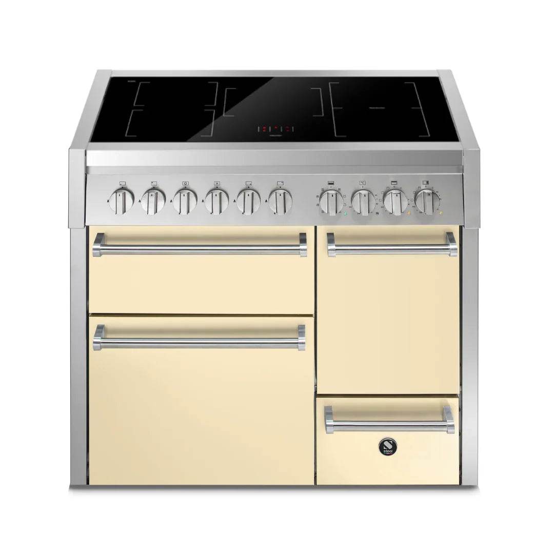 STEEL Cucine Genesi 100 cm - Triple Ovens - Carvers Interiors - Cookers and Bathroom Showroom Wolverhampton