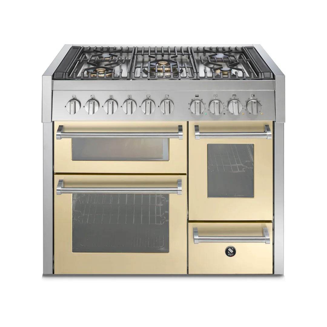 STEEL Cucine Genesi 100 cm - Triple Ovens - Carvers Interiors - Cookers and Bathroom Showroom Wolverhampton