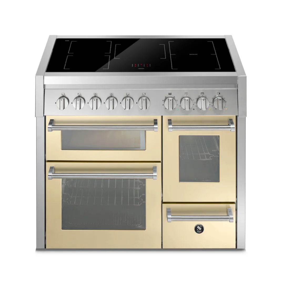 STEEL Cucine Genesi 100 cm - Triple Ovens - Carvers Interiors - Cookers and Bathroom Showroom Wolverhampton