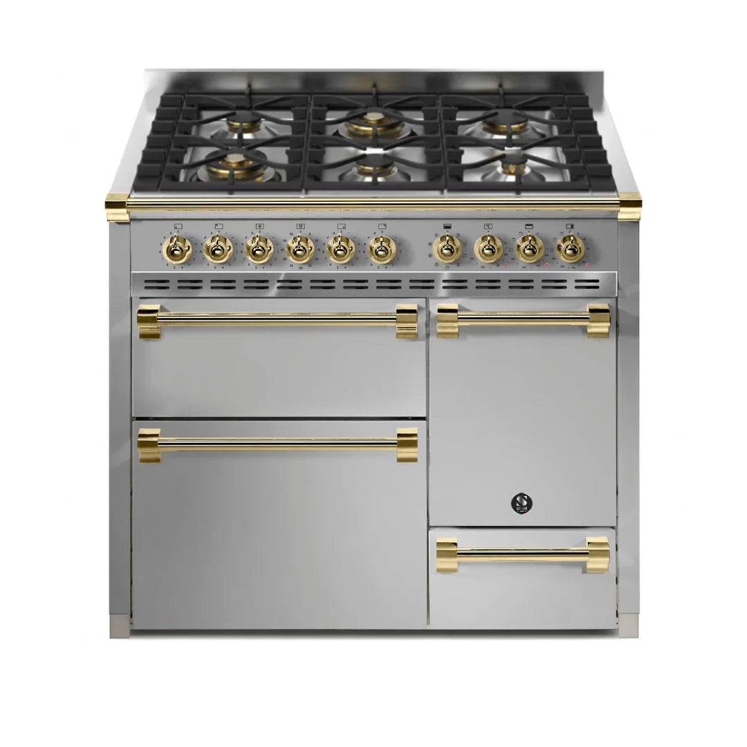 STEEL Cucine Ascot 100/3 - Solid Door - Gas Fuel - Carvers Interiors - Cookers and Bathroom Showroom Wolverhampton
