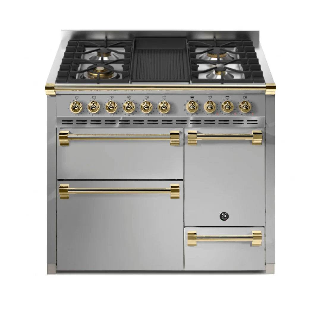 STEEL Cucine Ascot 100/3 - Solid Door - Mixed Hobs - Carvers Interiors - Cookers and Bathroom Showroom Wolverhampton