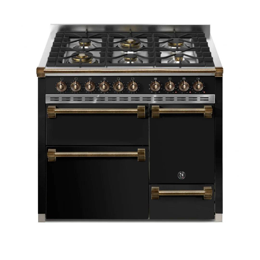 STEEL Cucine Ascot 100/3 - Solid Door - Gas Fuel - Carvers Interiors - Cookers and Bathroom Showroom Wolverhampton