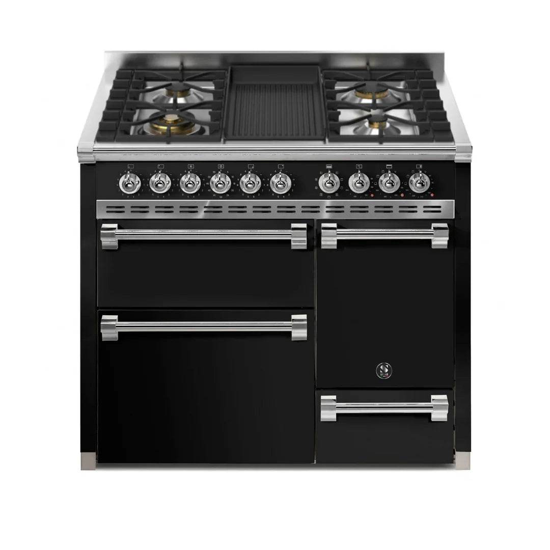 STEEL Cucine Ascot 100/3 - Solid Door - Mixed Hobs - Carvers Interiors - Cookers and Bathroom Showroom Wolverhampton