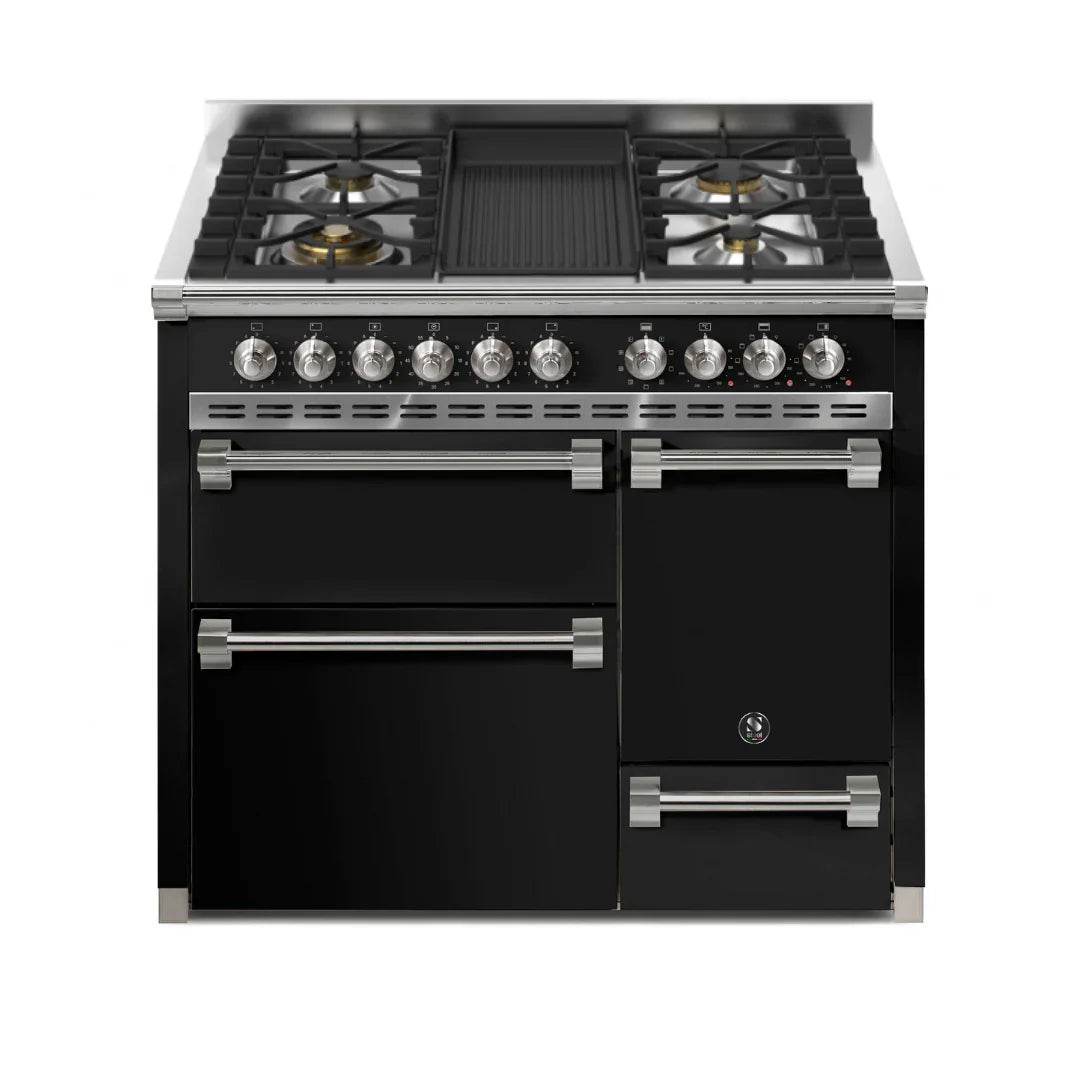 STEEL Cucine Ascot 100/3 - Solid Door - Mixed Hobs - Carvers Interiors - Cookers and Bathroom Showroom Wolverhampton