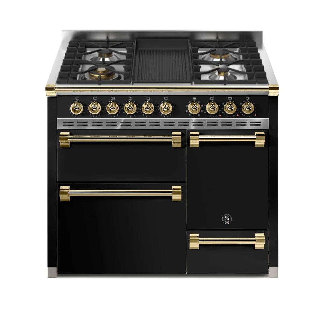 STEEL Cucine Ascot 100/3 - Solid Door - Mixed Hobs - Carvers Interiors - Cookers and Bathroom Showroom Wolverhampton