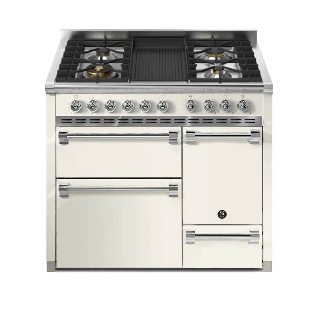 STEEL Cucine Ascot 100/3 - Solid Door - Mixed Hobs - Carvers Interiors - Cookers and Bathroom Showroom Wolverhampton