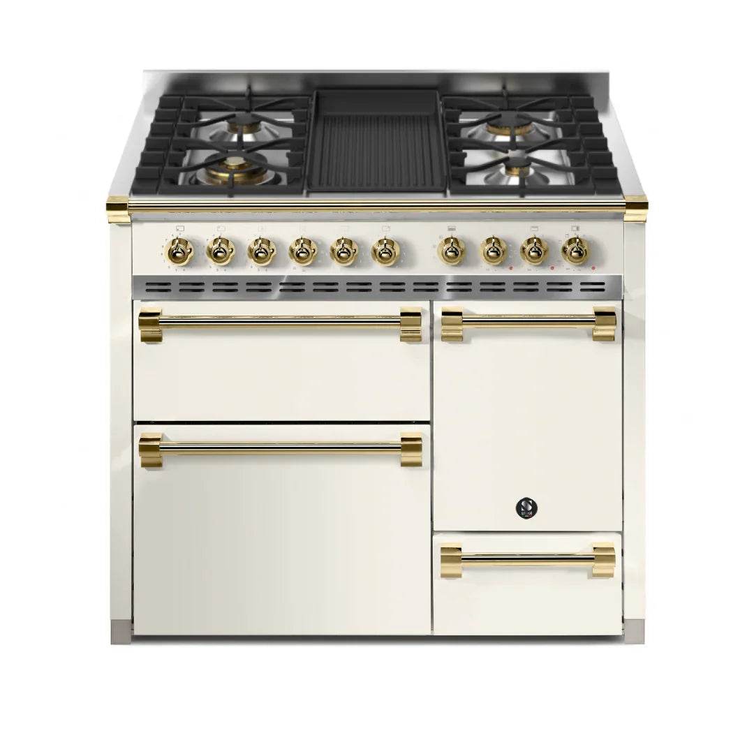 STEEL Cucine Ascot 100/3 - Solid Door - Mixed Hobs - Carvers Interiors - Cookers and Bathroom Showroom Wolverhampton
