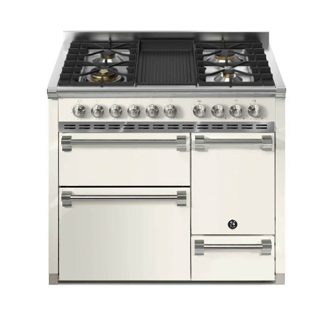 STEEL Cucine Ascot 100/3 - Solid Door - Mixed Hobs - Carvers Interiors - Cookers and Bathroom Showroom Wolverhampton
