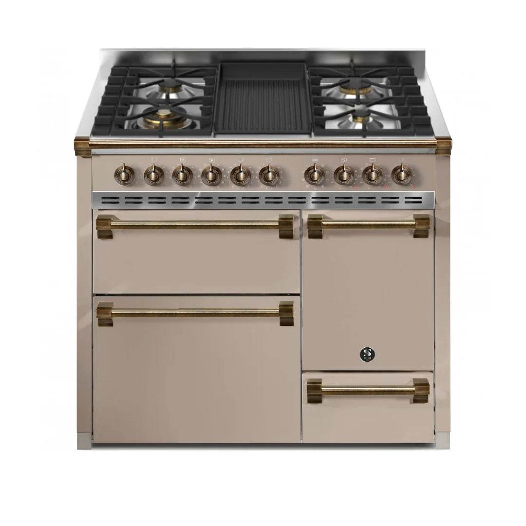 STEEL Cucine Ascot 100/3 - Solid Door - Mixed Hobs - Carvers Interiors - Cookers and Bathroom Showroom Wolverhampton