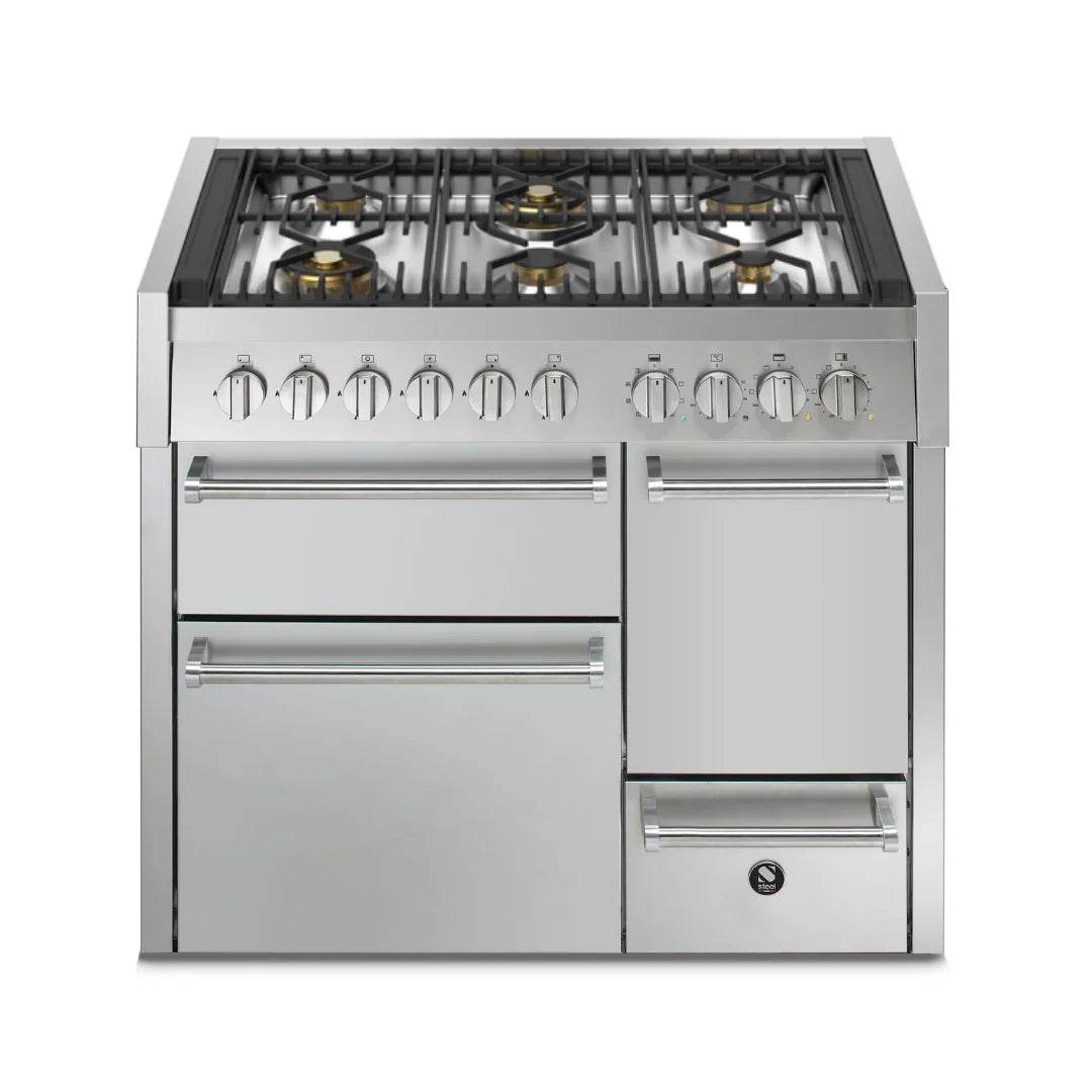 STEEL Cucine Genesi 100 cm - Triple Ovens - Carvers Interiors - Cookers and Bathroom Showroom Wolverhampton