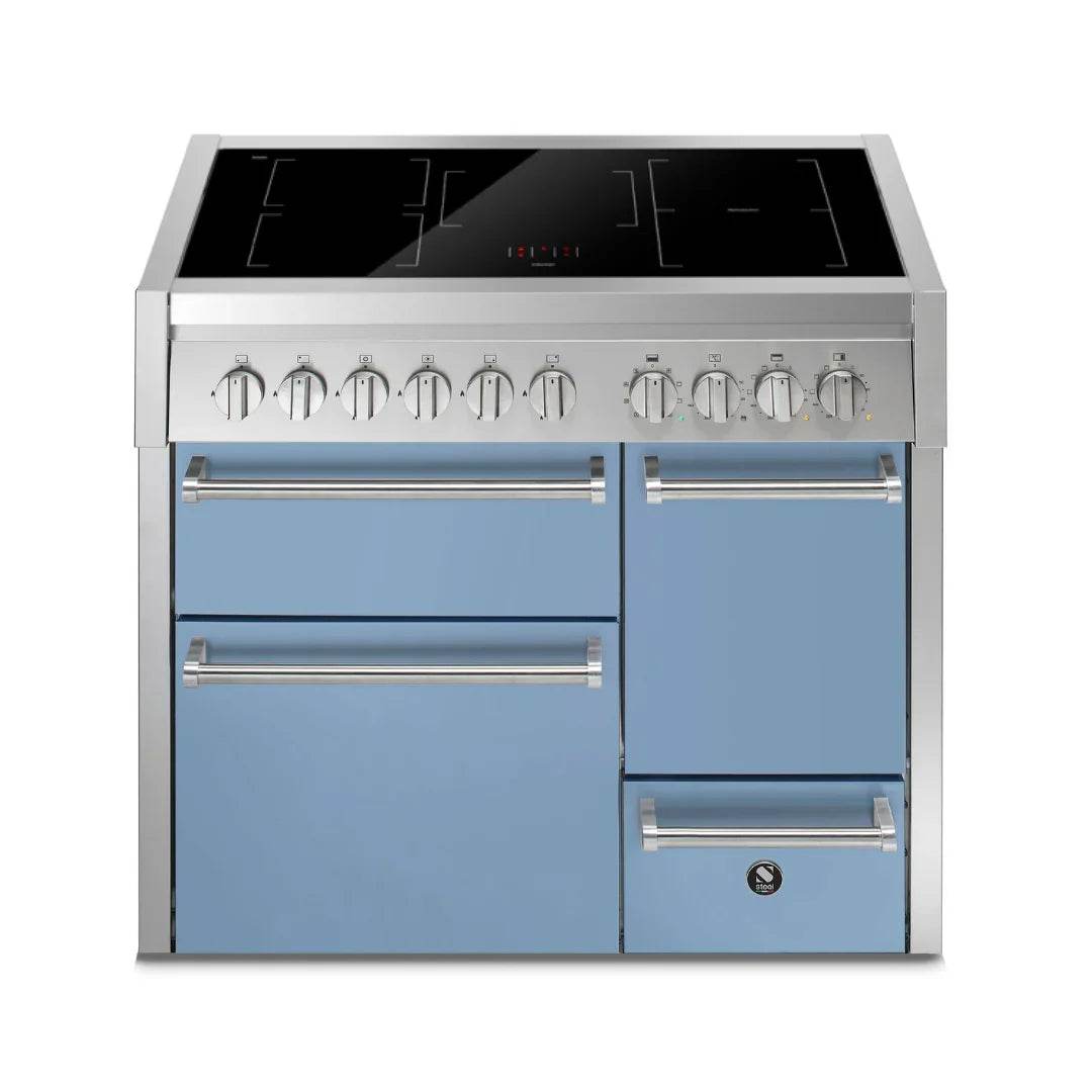 STEEL Cucine Genesi 100 cm - Triple Ovens - Carvers Interiors - Cookers and Bathroom Showroom Wolverhampton