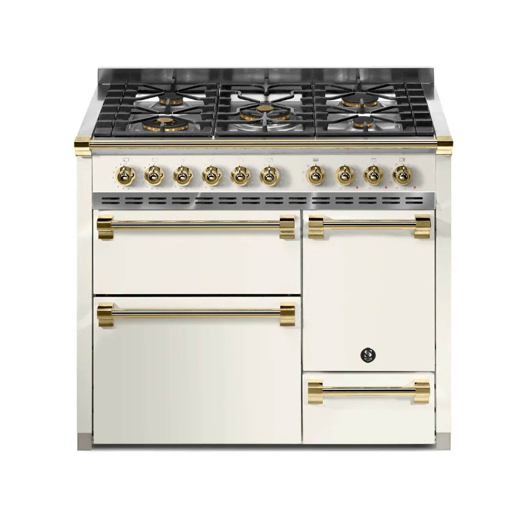 STEEL Cucine Ascot 100/3 - Solid Door - Gas Fuel - Carvers Interiors - Cookers and Bathroom Showroom Wolverhampton