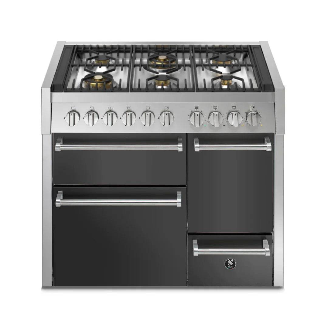 STEEL Cucine Genesi 100 cm - Triple Ovens - Carvers Interiors - Cookers and Bathroom Showroom Wolverhampton