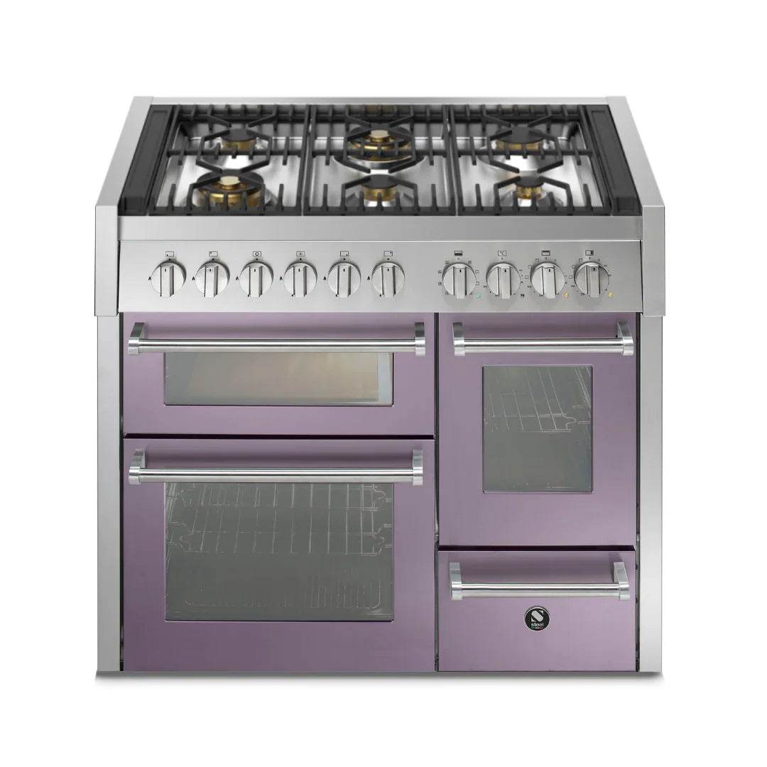 STEEL Cucine Genesi 100 cm - Triple Ovens - Carvers Interiors - Cookers and Bathroom Showroom Wolverhampton