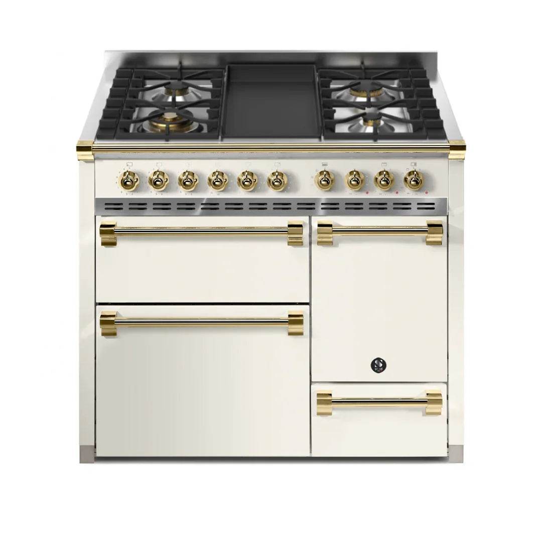 STEEL Cucine Ascot 100/3 - Solid Door - Mixed Hobs - Carvers Interiors - Cookers and Bathroom Showroom Wolverhampton