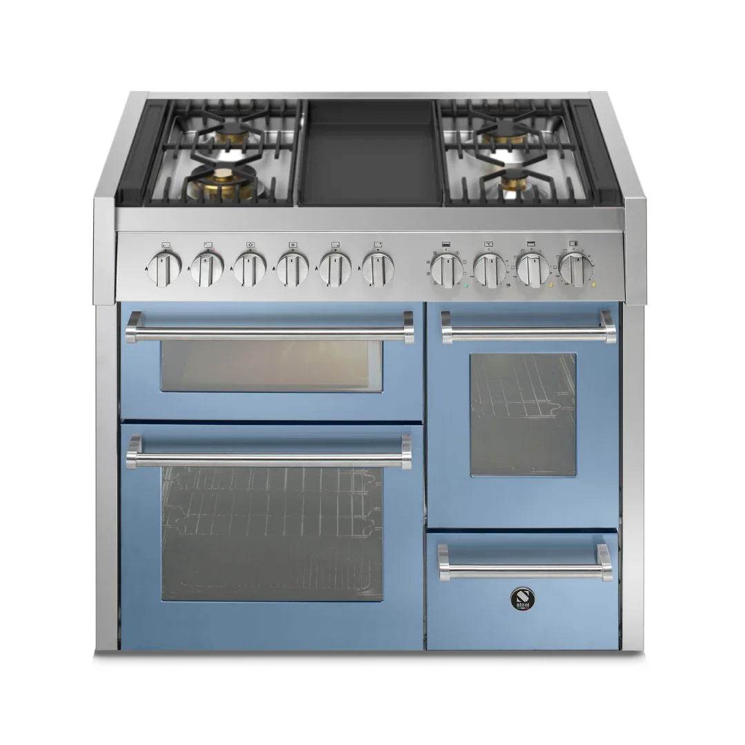 STEEL Cucine Genesi 100 cm - Triple Ovens - Carvers Interiors - Cookers and Bathroom Showroom Wolverhampton