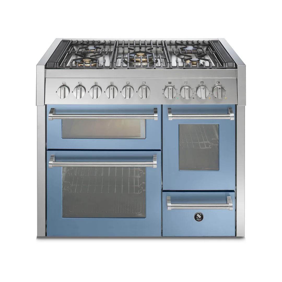 STEEL Cucine Genesi 100 cm - Triple Ovens - Carvers Interiors - Cookers and Bathroom Showroom Wolverhampton