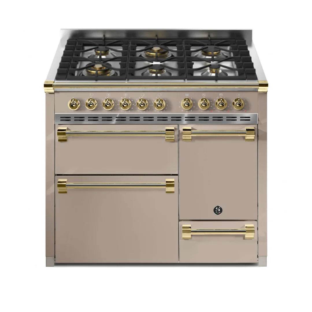 STEEL Cucine Ascot 100/3 - Solid Door - Gas Fuel - Carvers Interiors - Cookers and Bathroom Showroom Wolverhampton