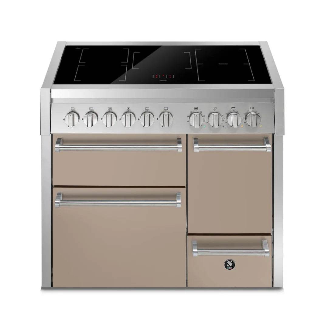 STEEL Cucine Genesi 100 cm - Triple Ovens - Carvers Interiors - Cookers and Bathroom Showroom Wolverhampton
