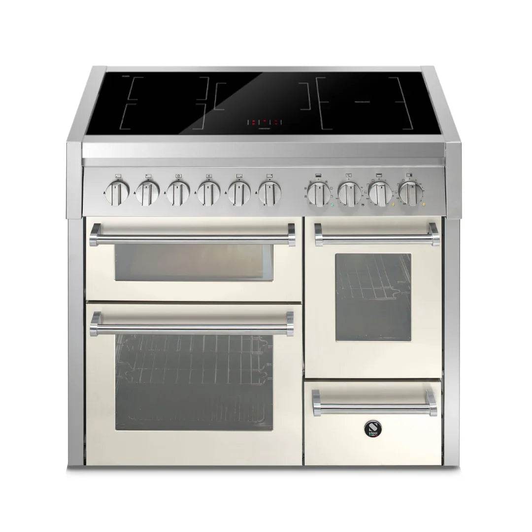 STEEL Cucine Genesi 100 cm - Triple Ovens - Carvers Interiors - Cookers and Bathroom Showroom Wolverhampton