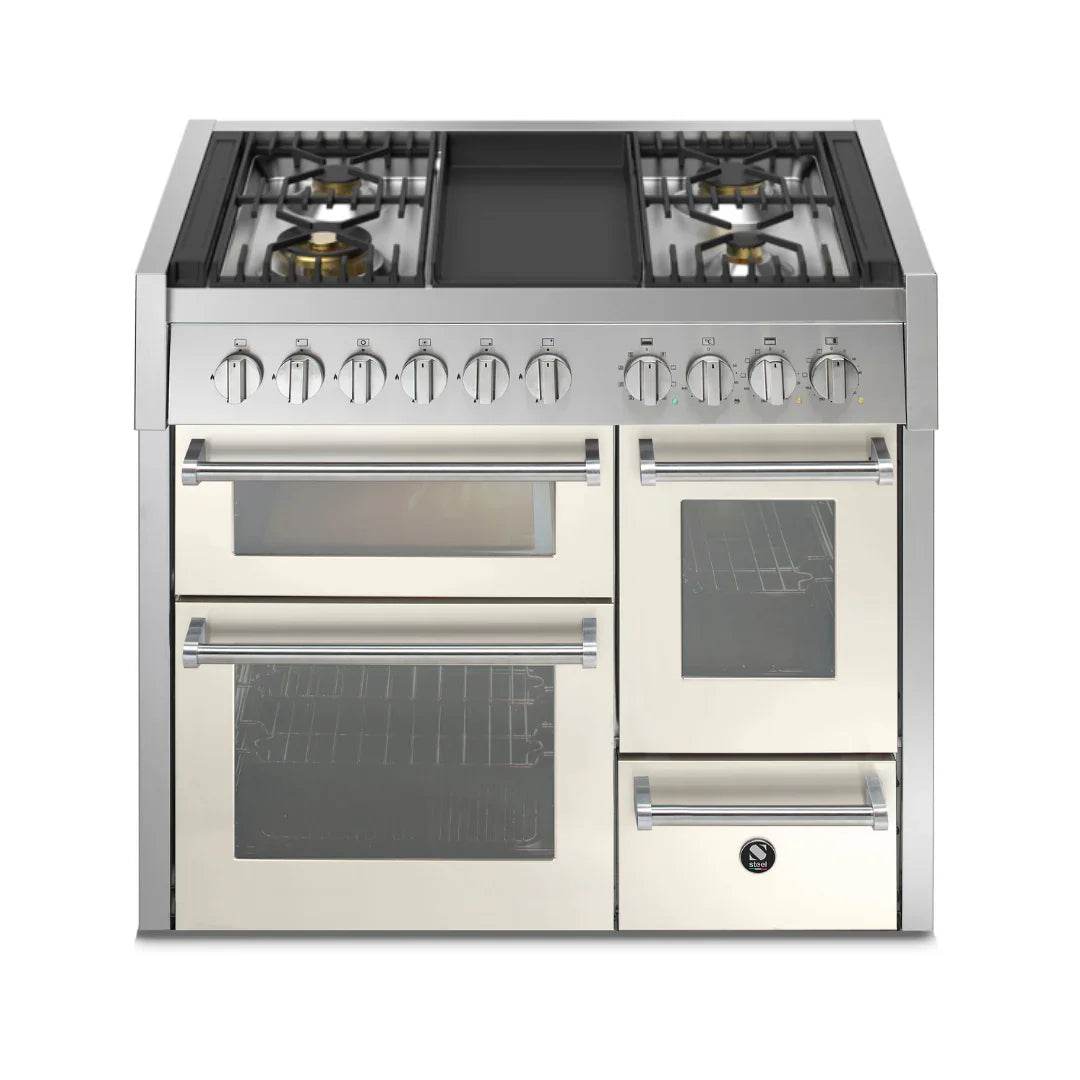 STEEL Cucine Genesi 100 cm - Triple Ovens - Carvers Interiors - Cookers and Bathroom Showroom Wolverhampton