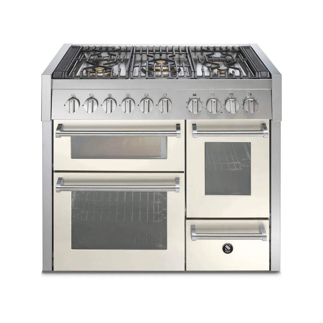 STEEL Cucine Genesi 100 cm - Triple Ovens - Carvers Interiors - Cookers and Bathroom Showroom Wolverhampton