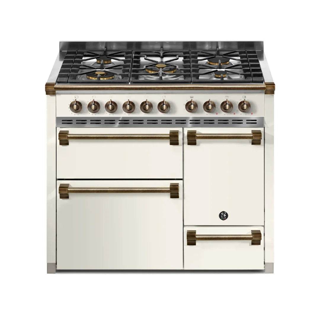 STEEL Cucine Ascot 100/3 - Solid Door - Gas Fuel - Carvers Interiors - Cookers and Bathroom Showroom Wolverhampton
