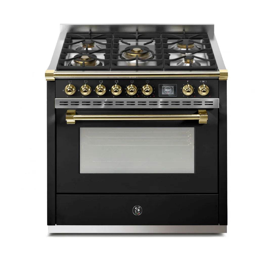 STEEL Cucine Ascot 90 cm - Gas Fuel - Carvers Interiors - Cookers and Bathroom Showroom Wolverhampton