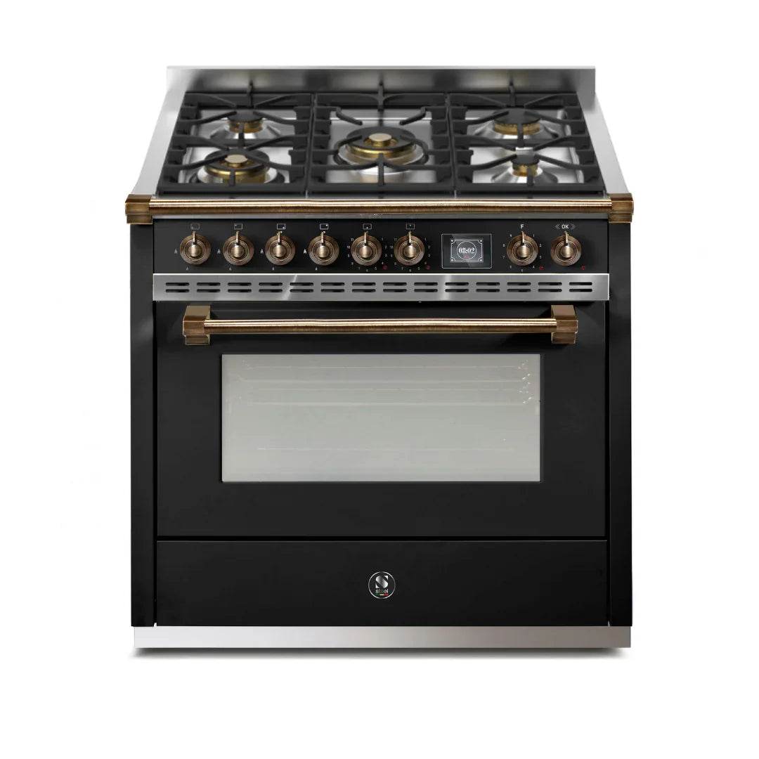 STEEL Cucine Ascot 90 cm - Gas Fuel - Carvers Interiors - Cookers and Bathroom Showroom Wolverhampton