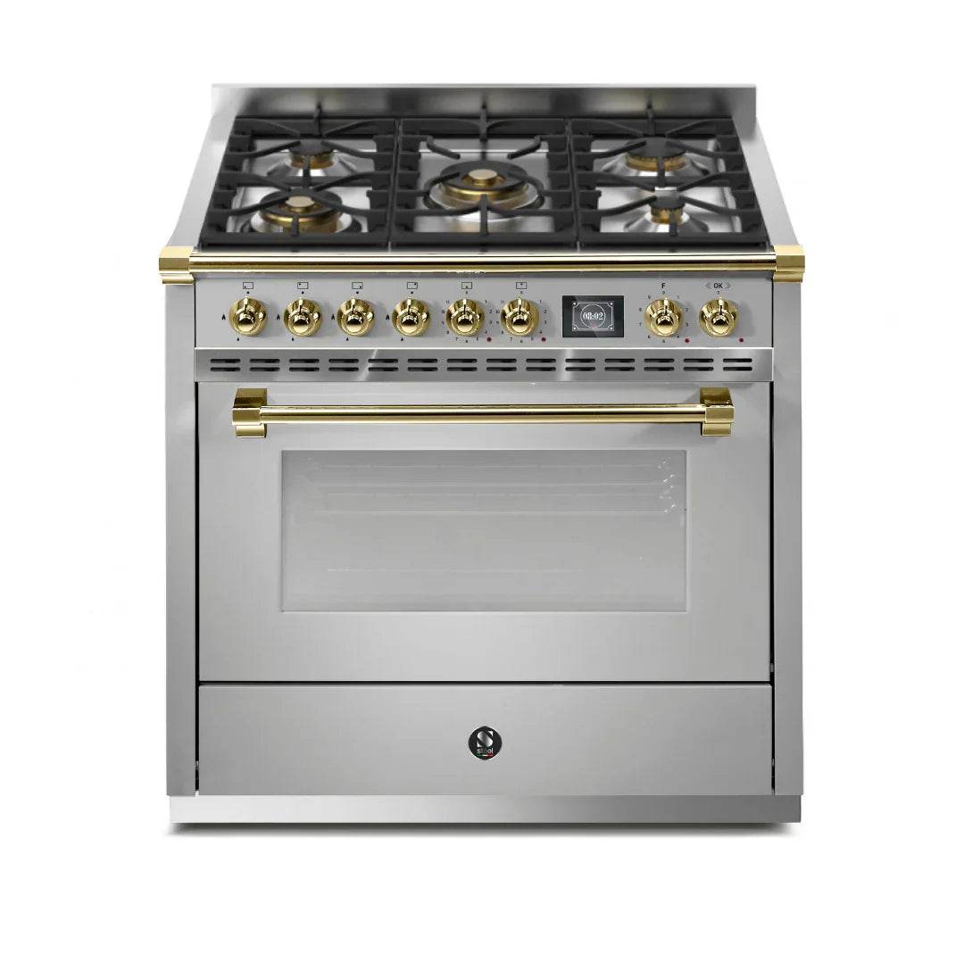 STEEL Cucine Ascot 90 cm - Gas Fuel - Carvers Interiors - Cookers and Bathroom Showroom Wolverhampton