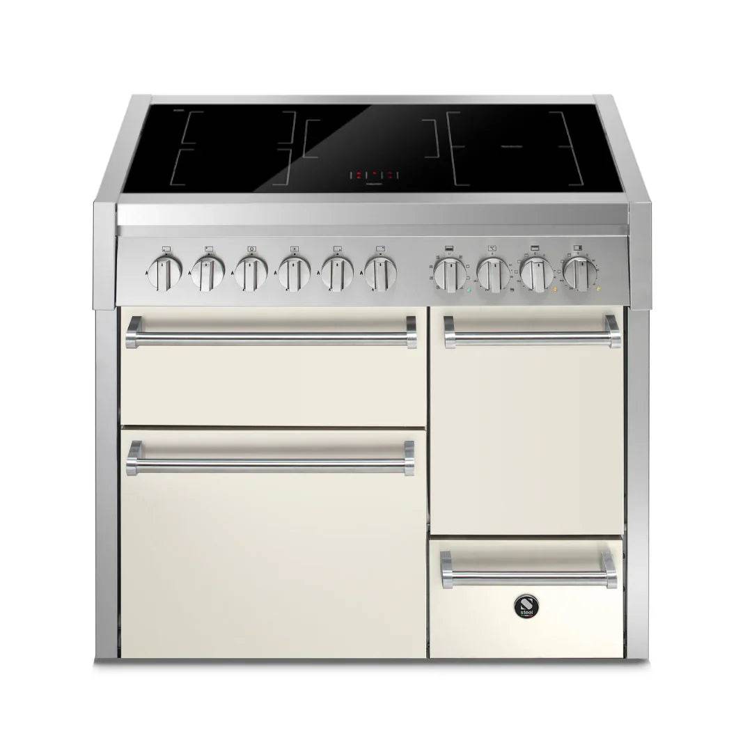 STEEL Cucine Genesi 100 cm - Triple Ovens - Carvers Interiors - Cookers and Bathroom Showroom Wolverhampton