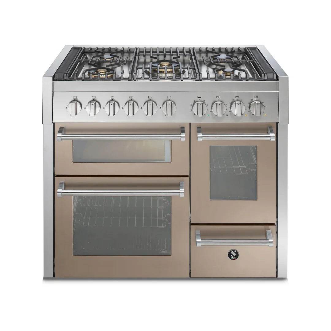 STEEL Cucine Genesi 100 cm - Triple Ovens - Carvers Interiors - Cookers and Bathroom Showroom Wolverhampton