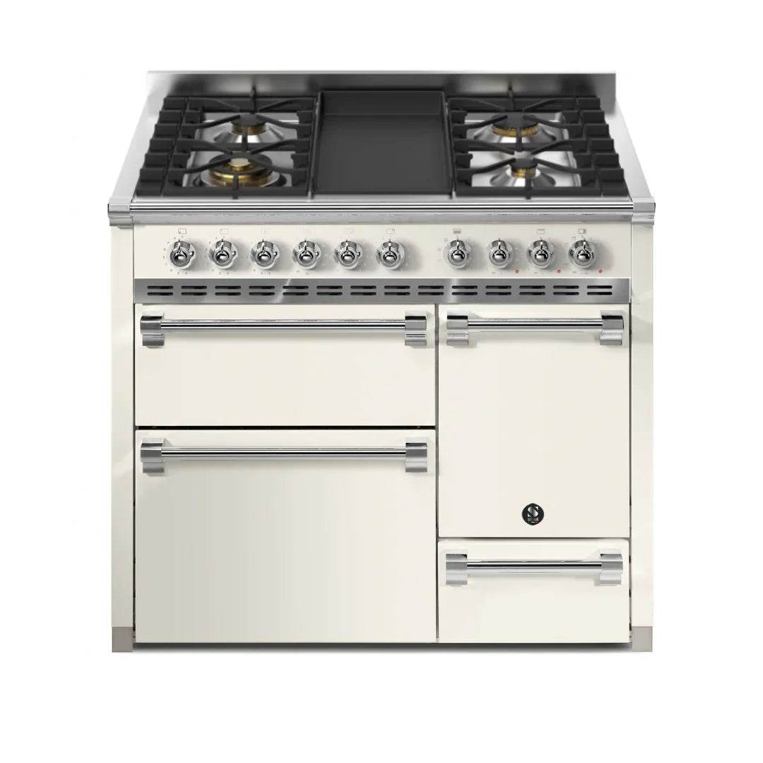 STEEL Cucine Ascot 100/3 - Solid Door - Mixed Hobs - Carvers Interiors - Cookers and Bathroom Showroom Wolverhampton