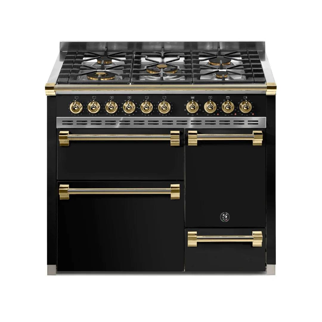 STEEL Cucine Ascot 100/3 - Solid Door - Gas Fuel - Carvers Interiors - Cookers and Bathroom Showroom Wolverhampton