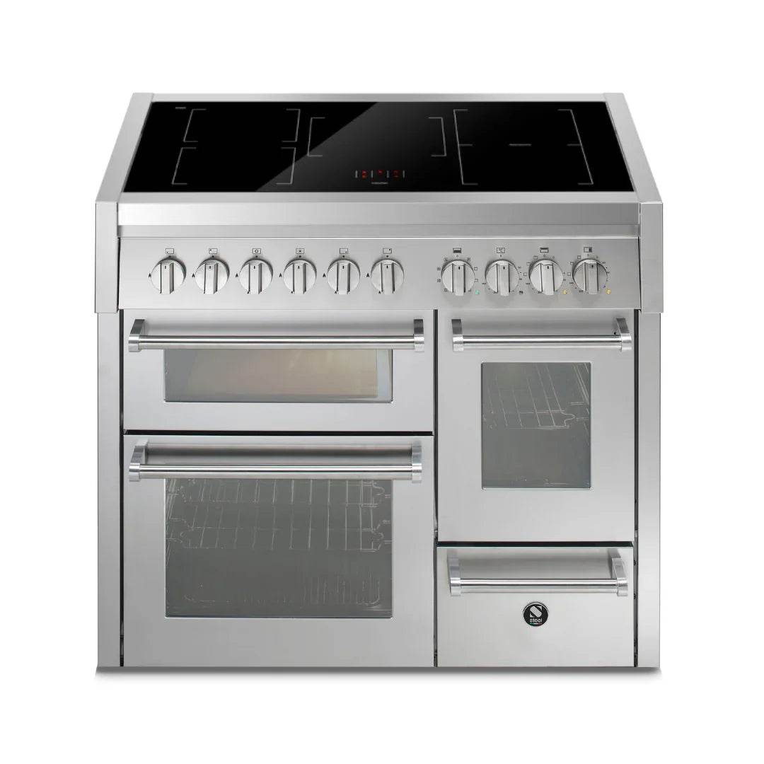 STEEL Cucine Genesi 100 cm - Triple Ovens - Carvers Interiors - Cookers and Bathroom Showroom Wolverhampton