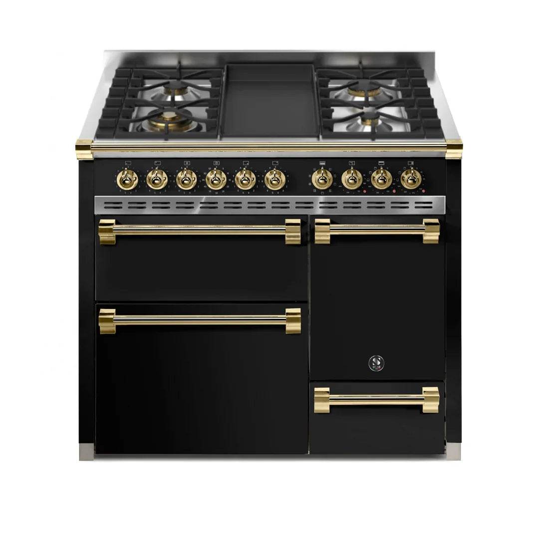 STEEL Cucine Ascot 100/3 - Solid Door - Mixed Hobs - Carvers Interiors - Cookers and Bathroom Showroom Wolverhampton