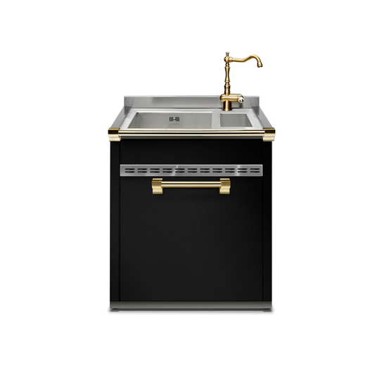 Ascot 70 cm Double Bowl Sink Unit