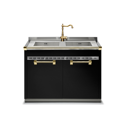 Ascot 120 cm Double Bowl Sink Unit
