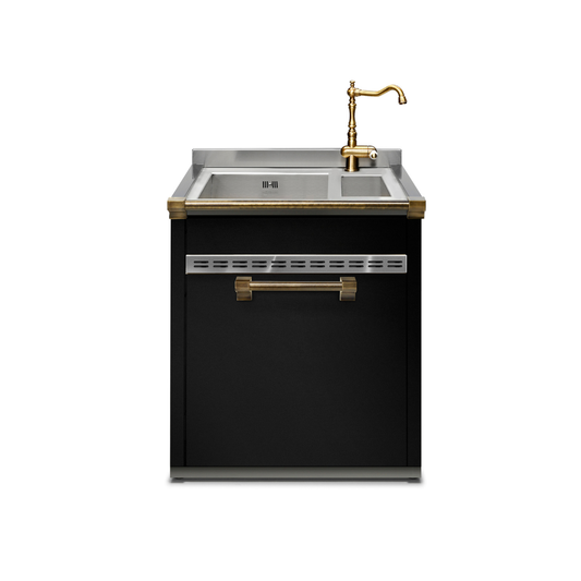 Ascot 70 cm Double Bowl Sink Unit