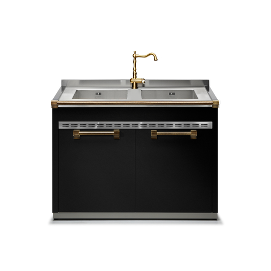 Ascot 120 cm Double Bowl Sink Unit