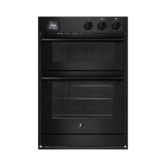 Enfasi 60 × 90 cm All Black Built-In Double Oven