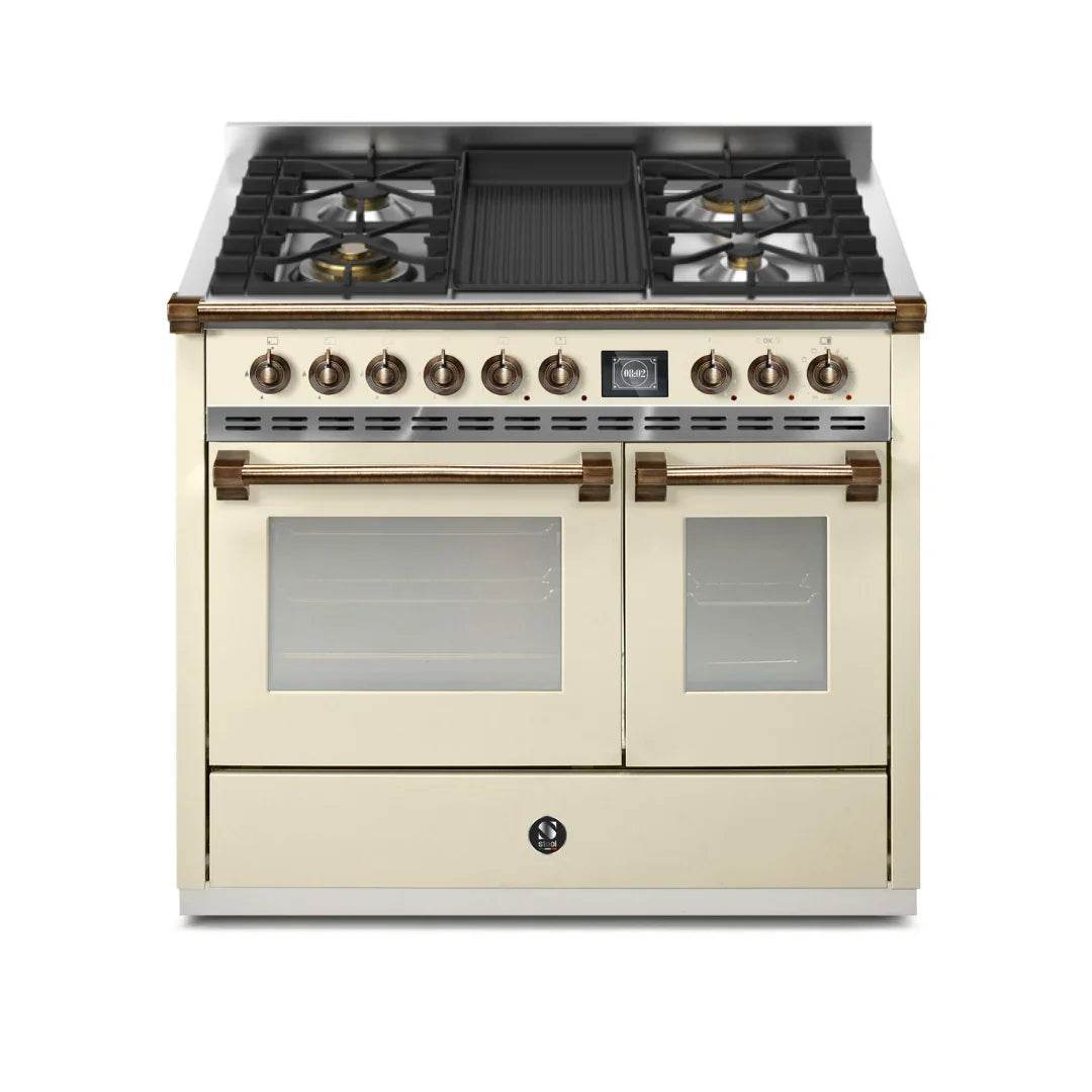 STEEL Cucine Ascot 100/2 - Mixed Hobs - Carvers Interiors - Cookers and Bathroom Showroom Wolverhampton