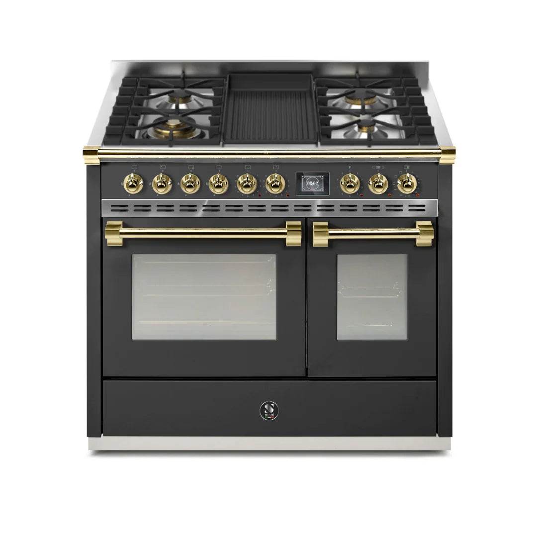 STEEL Cucine Ascot 100/2 - Mixed Hobs - Carvers Interiors - Cookers and Bathroom Showroom Wolverhampton