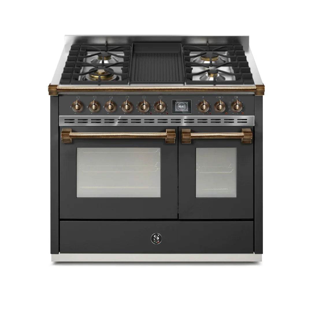 STEEL Cucine Ascot 100/2 - Mixed Hobs - Carvers Interiors - Cookers and Bathroom Showroom Wolverhampton