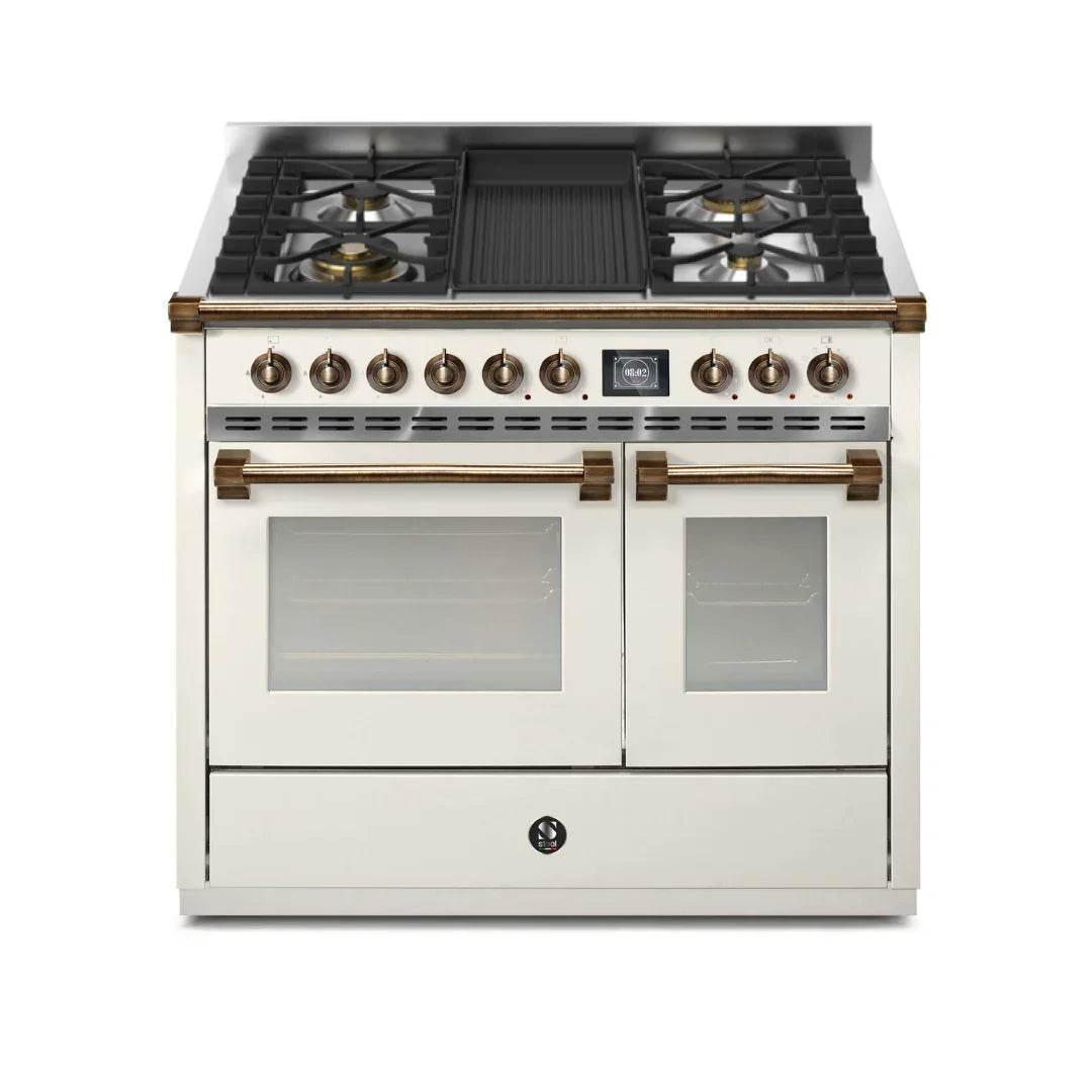 STEEL Cucine Ascot 100/2 - Mixed Hobs - Carvers Interiors - Cookers and Bathroom Showroom Wolverhampton