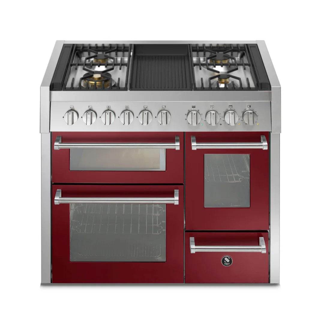 STEEL Cucine Genesi 100 cm - Triple Ovens - Carvers Interiors - Cookers and Bathroom Showroom Wolverhampton