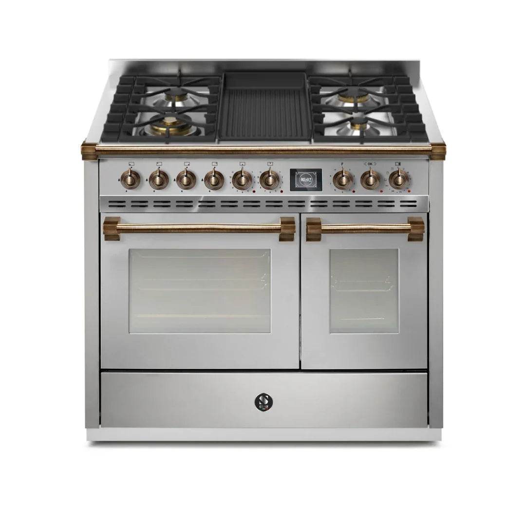 STEEL Cucine Ascot 100/2 - Mixed Hobs - Carvers Interiors - Cookers and Bathroom Showroom Wolverhampton