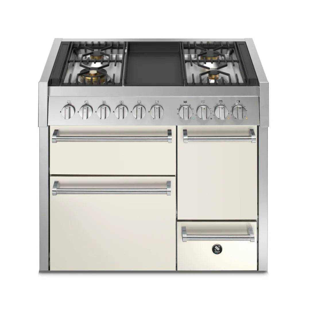 STEEL Cucine Genesi 100 cm - Triple Ovens - Carvers Interiors - Cookers and Bathroom Showroom Wolverhampton
