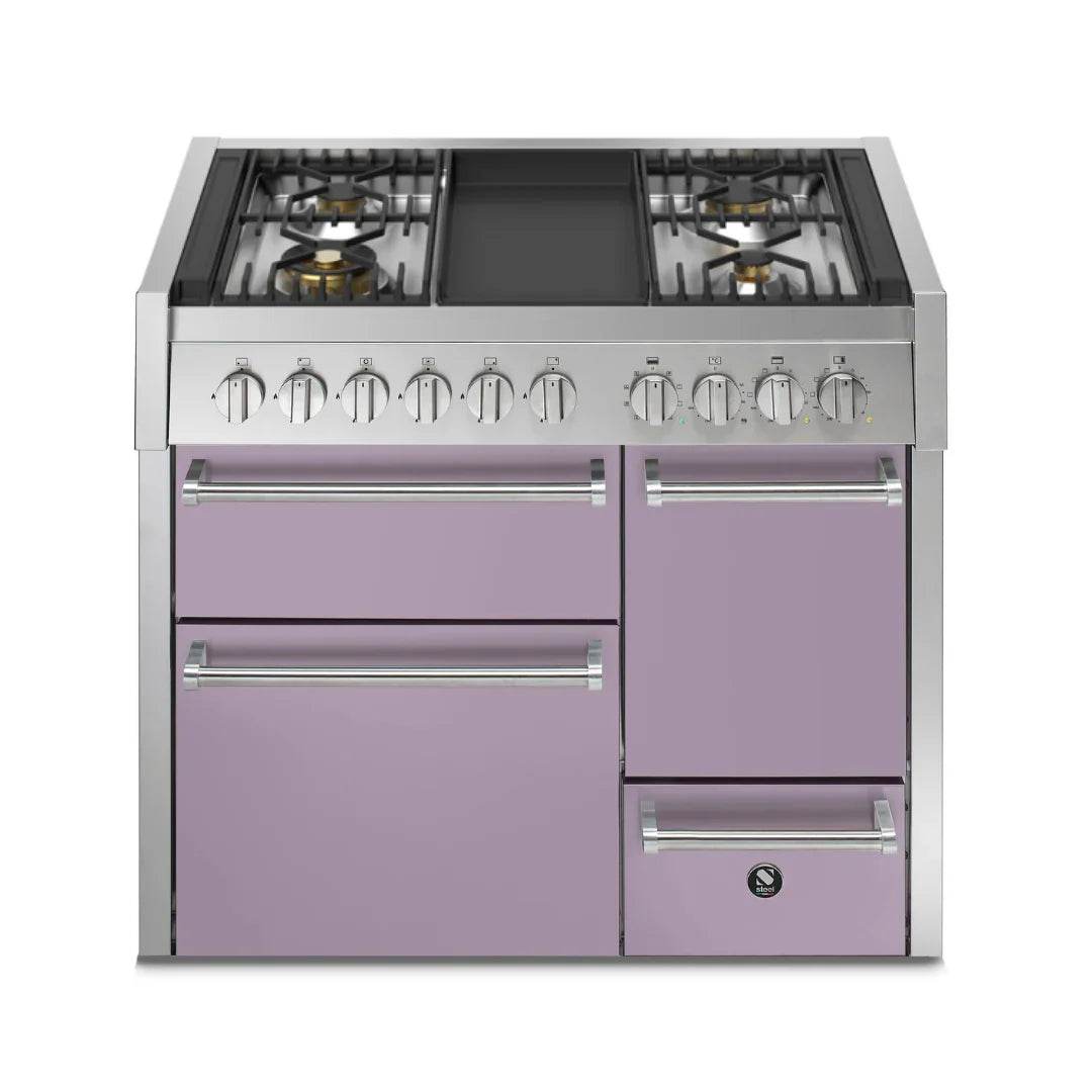 STEEL Cucine Genesi 100 cm - Triple Ovens - Carvers Interiors - Cookers and Bathroom Showroom Wolverhampton